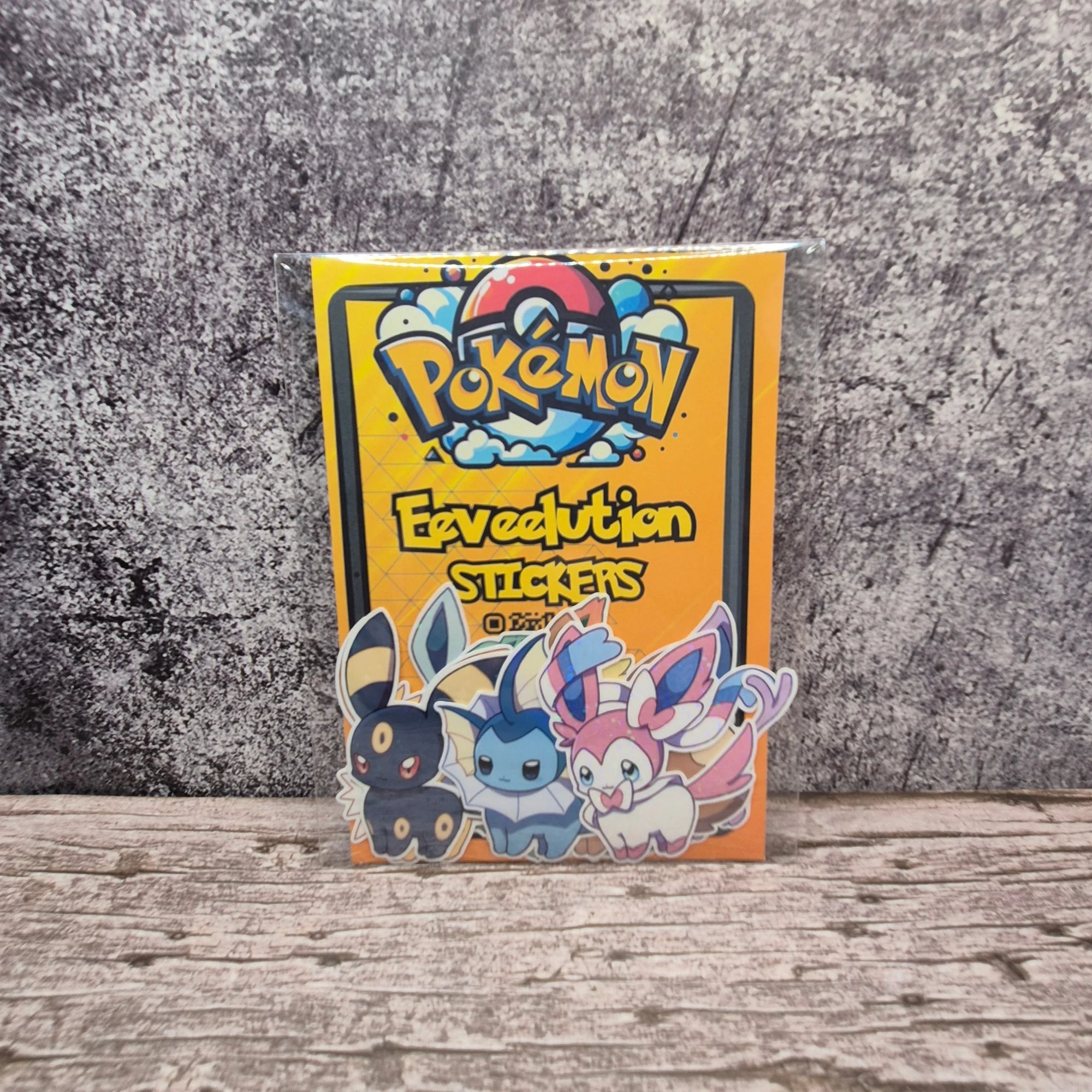 Pokémon Eeveelution Sticker Pack – Fan Art – Waterproof Holo 9pcs (Set 2)