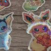 Pokémon Eeveelution Sticker Pack – Fan Art – Waterproof Holo 9pcs