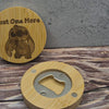 Stitch "Just One More" Bamboo Magnet Bottle Opener – Cute Fan Art Gift for Disney Lovers