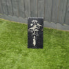 Big Slate Sign – Samurai, Bonsai Tree & Temple Scene