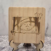 Sasuke Rinnegan Wooden Coaster – Naruto Fan Art Design