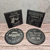 Mother's Day Slate Coaster Set (Round)