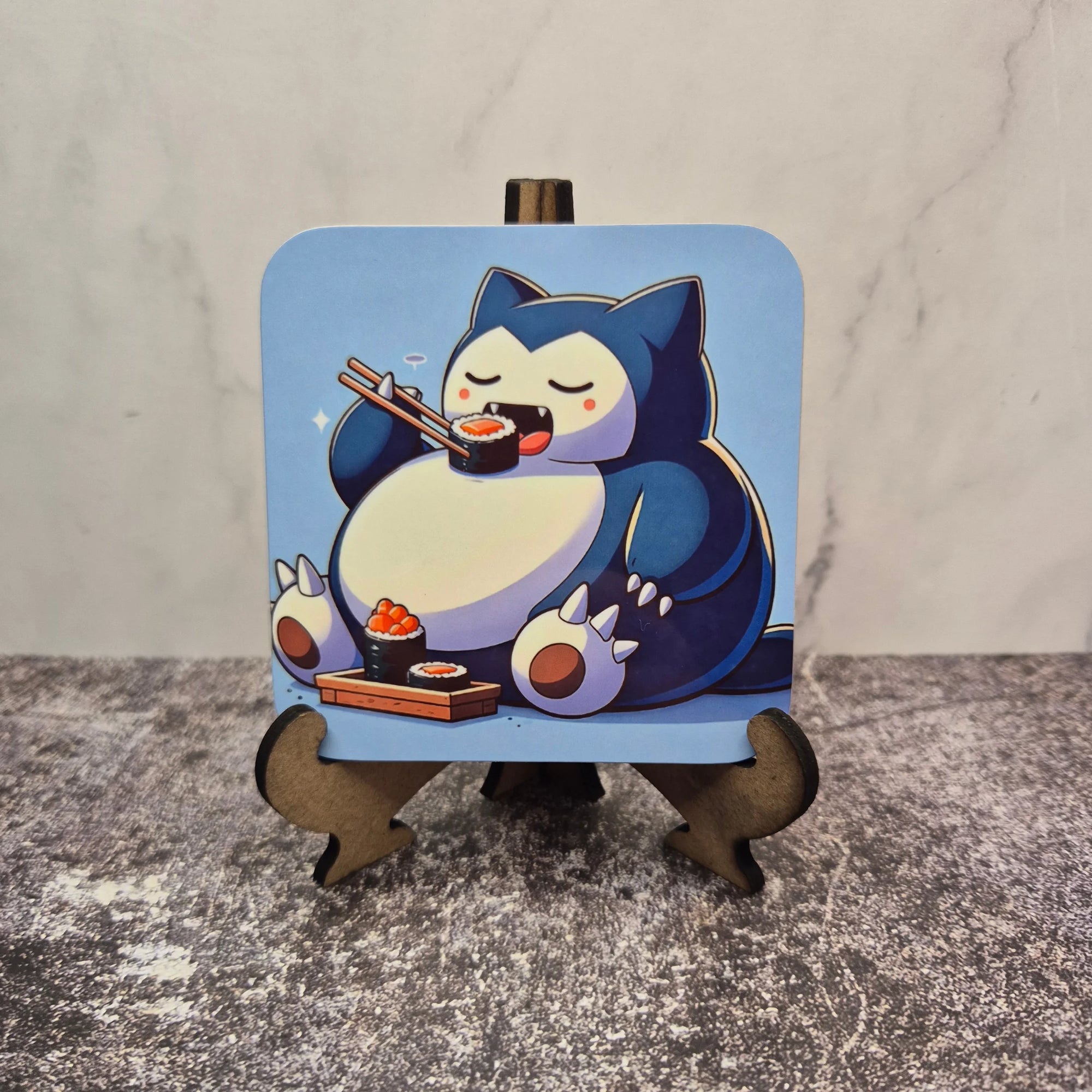 Snorlax Coaster – Pokémon – Sublimation Glossy Anime Design