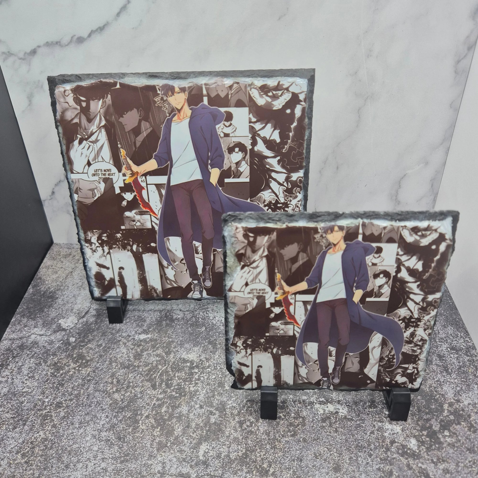 Solo Leveling Jinwoo Photo Slate – Manga Background – Matte Anime Art