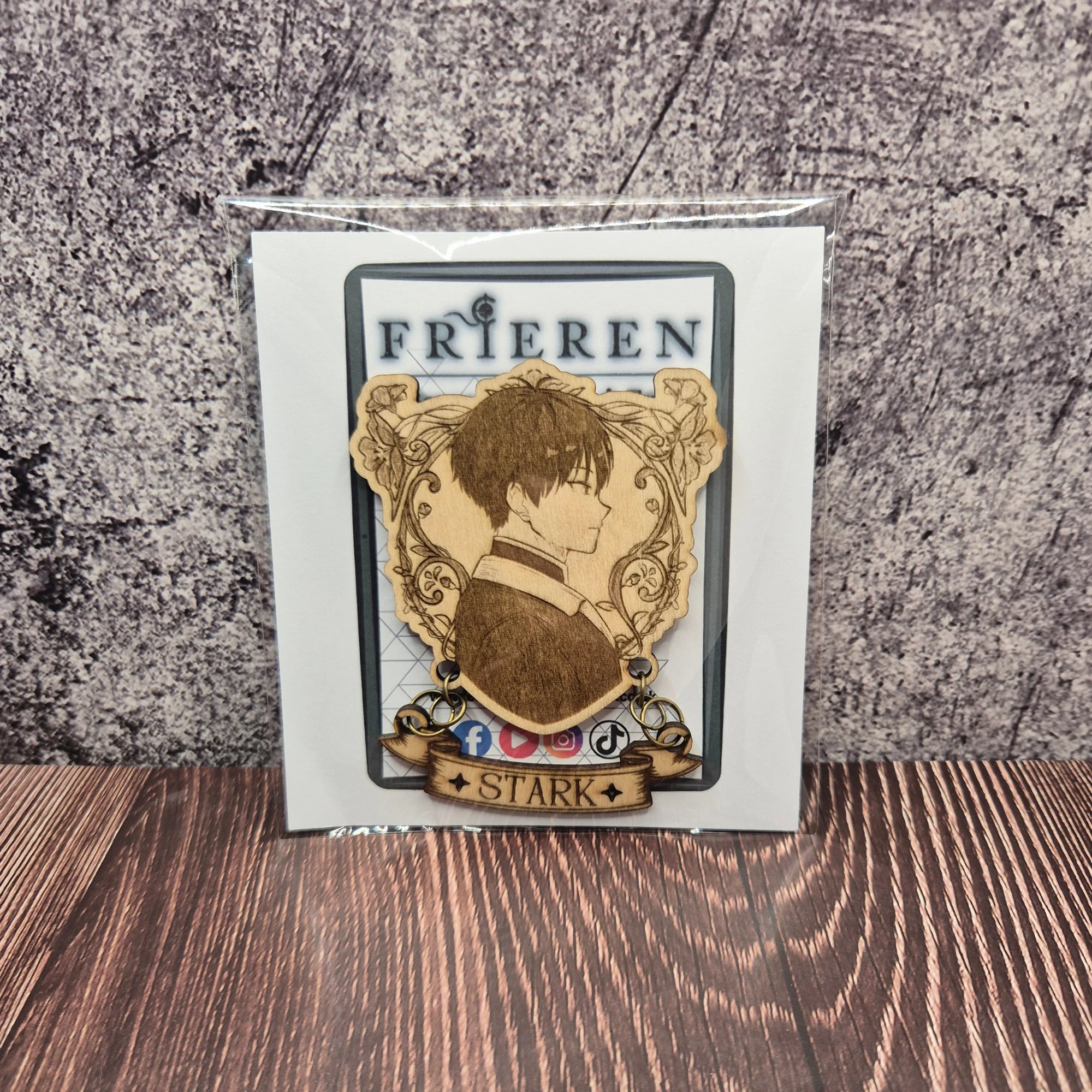 Wooden Magnet – Stark Inspired Fan Art | Beyond Journey’s End Gift