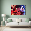 Solo Leveling – Sung Jinwoo Metal Poster | Glossy Finish with Hanging Strips & Metal Stand