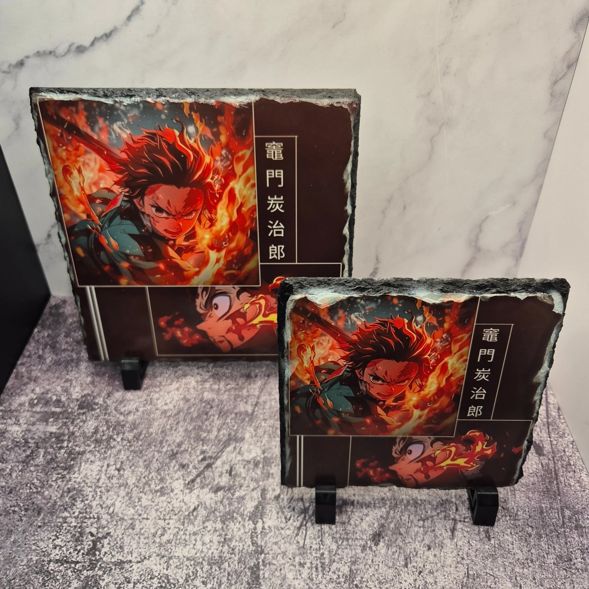 Tanjiro Photo Slate – Demon Slayer – Matte Anime Stone Artwork