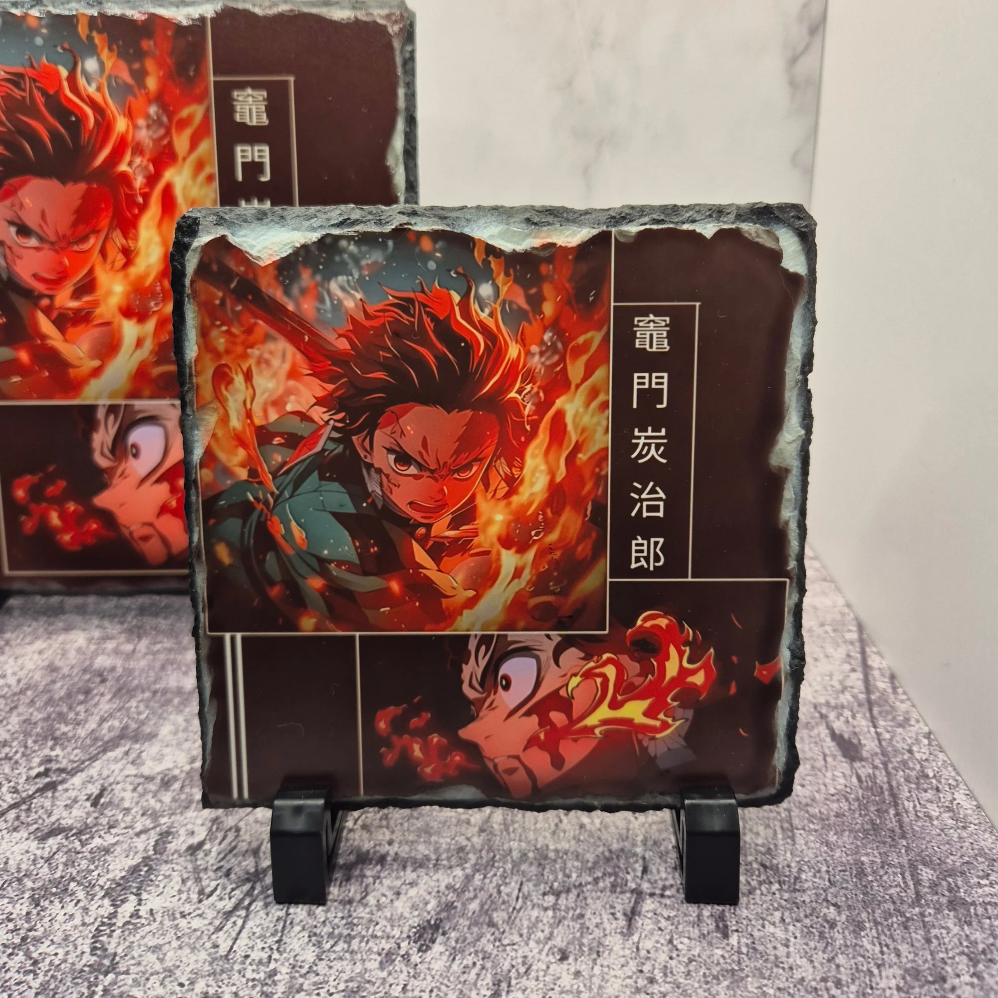 Tanjiro Photo Slate – Demon Slayer – Matte Anime Stone Artwork