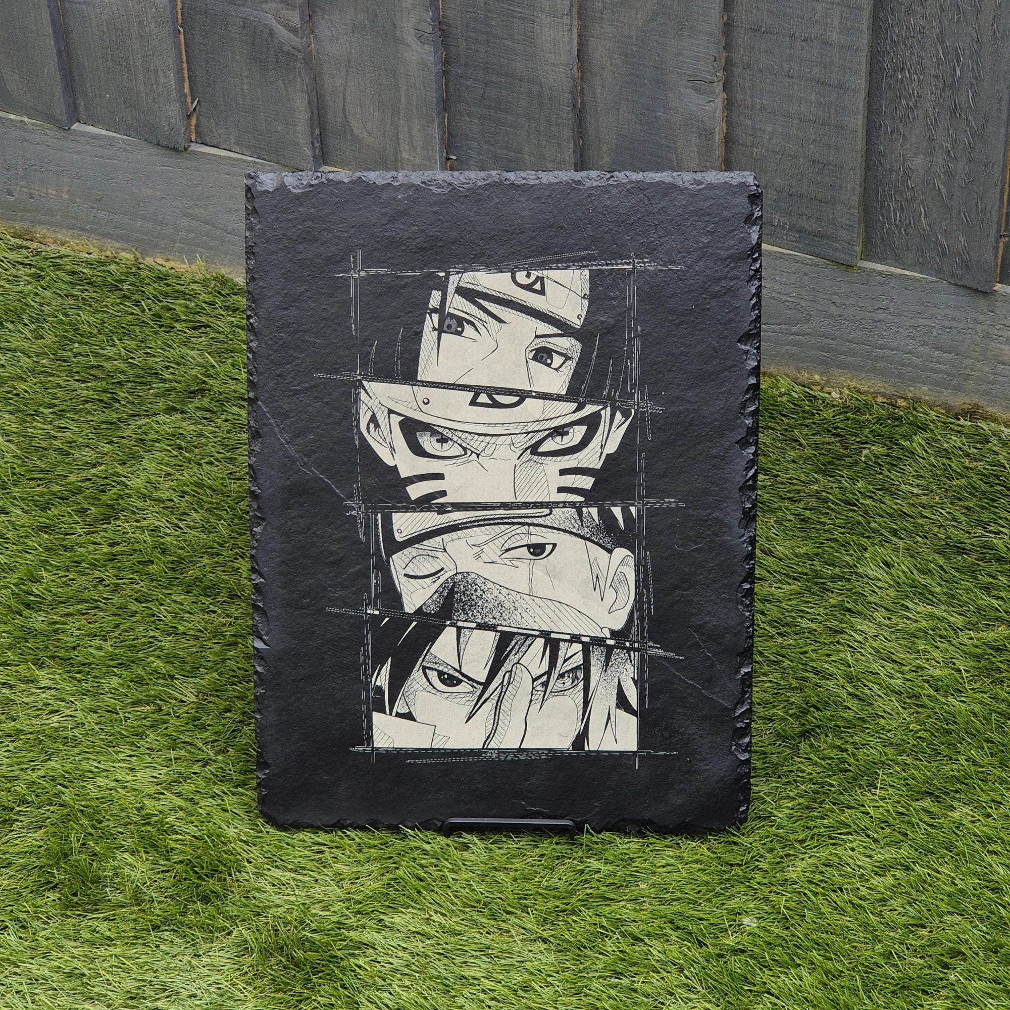 Big Slate Sign – Naruto, Itachi, Kakashi & Sasuke Eyes