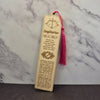 Wooden Bookmarks, Zodiac Signs with Custom Back