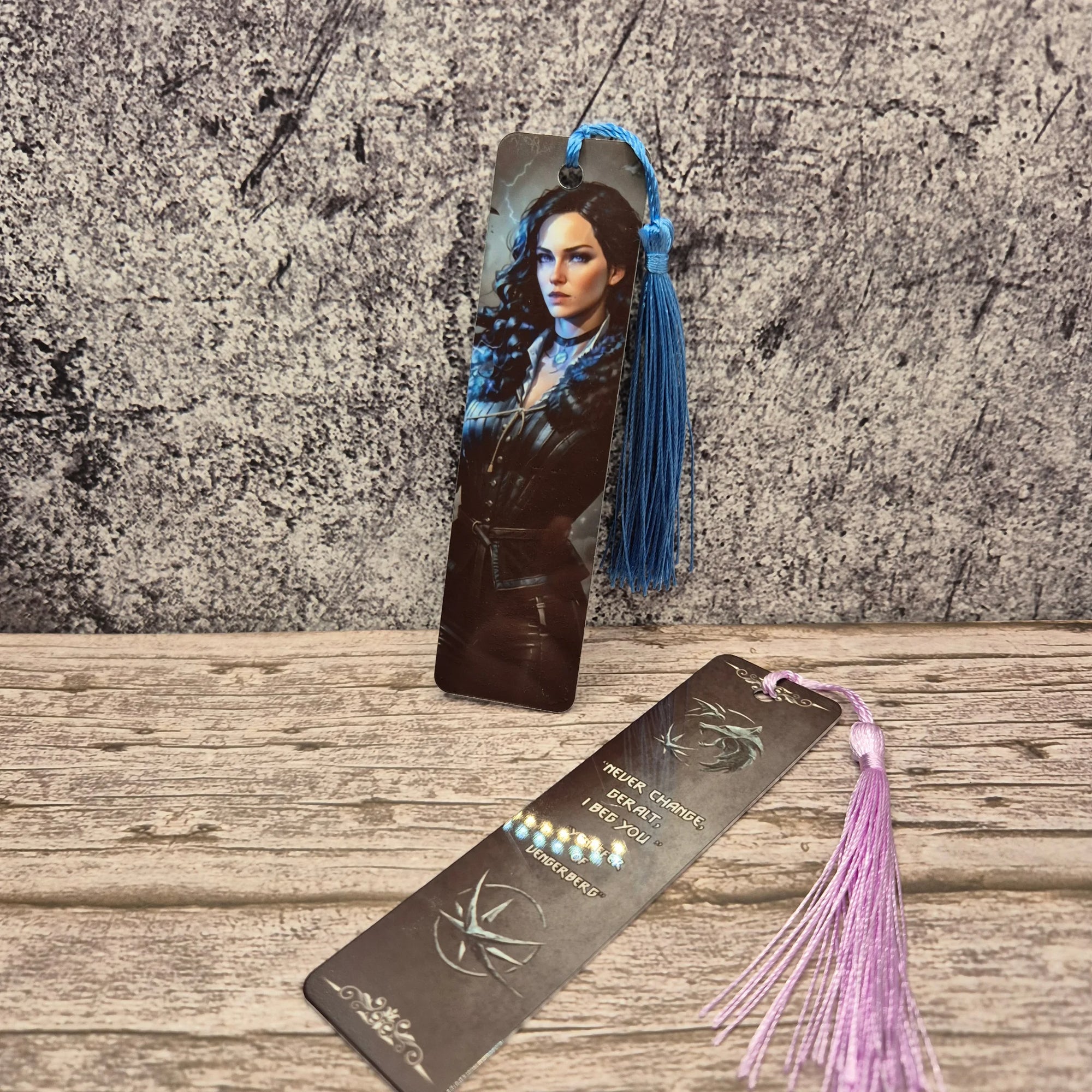 Yennefer Bookmark – Witcher Netflix – Glossy Double-Sided Metal Quote