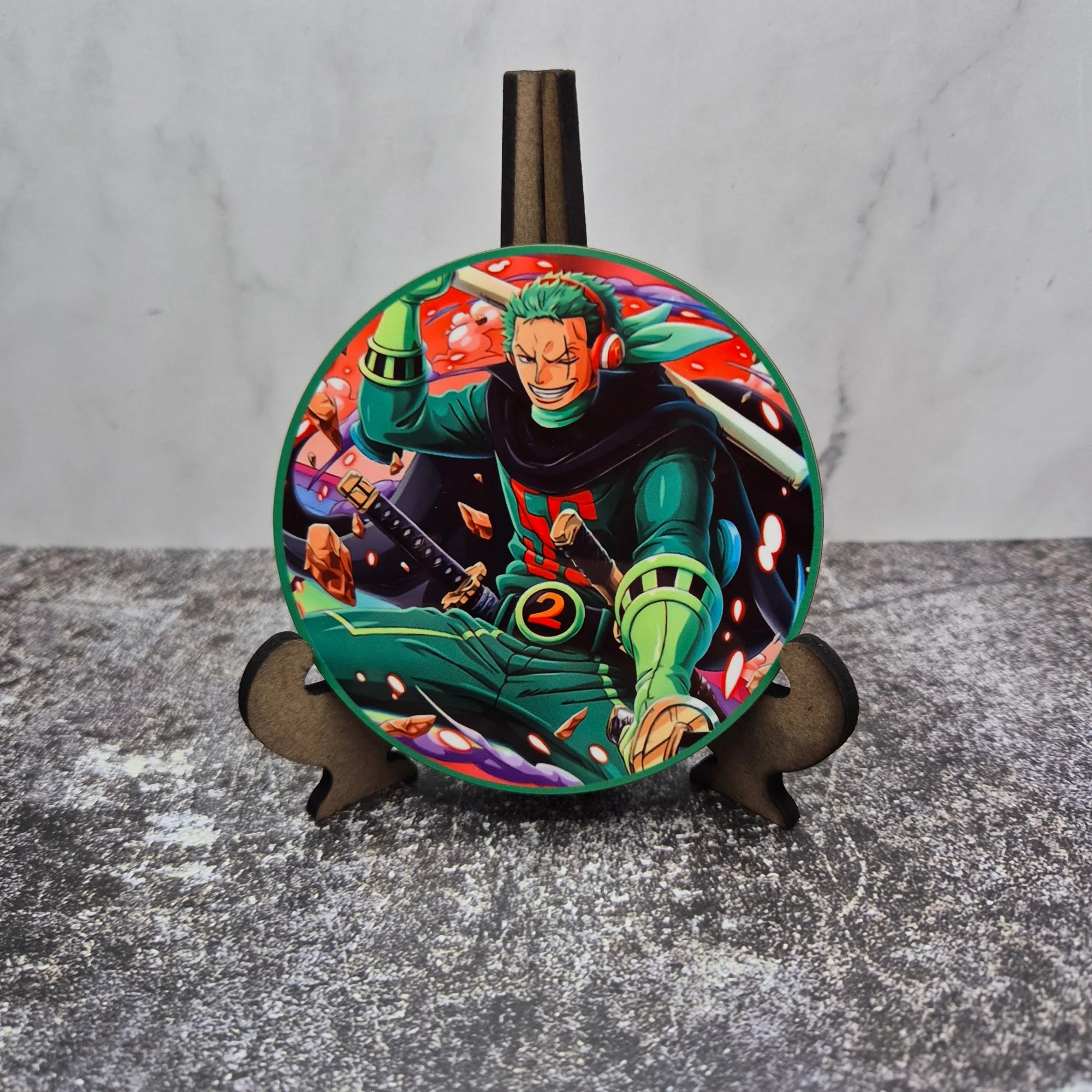 Zoro Coaster – One Piece – Sublimation Glossy Anime Design